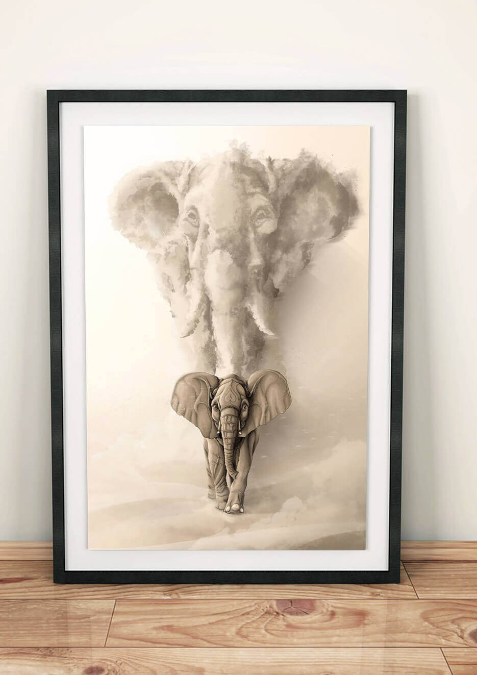 Born to be Wild: Elephant - art print