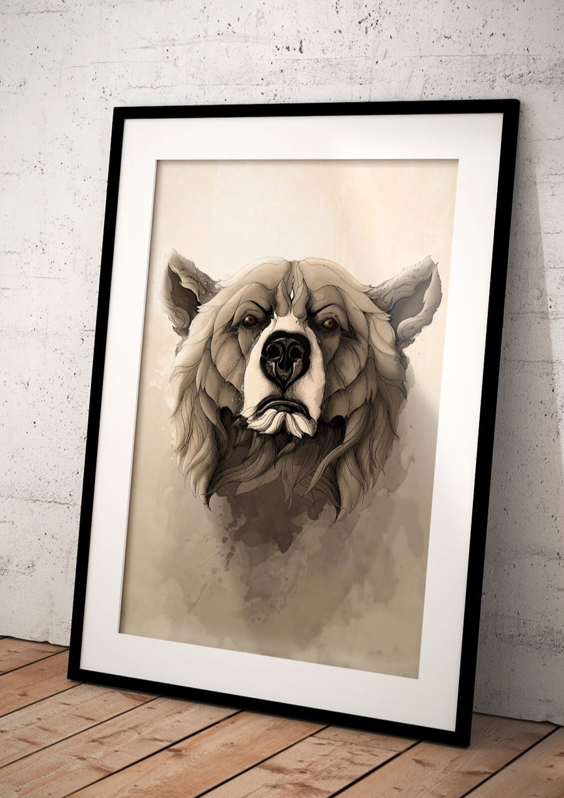 Grizzly Bear art print