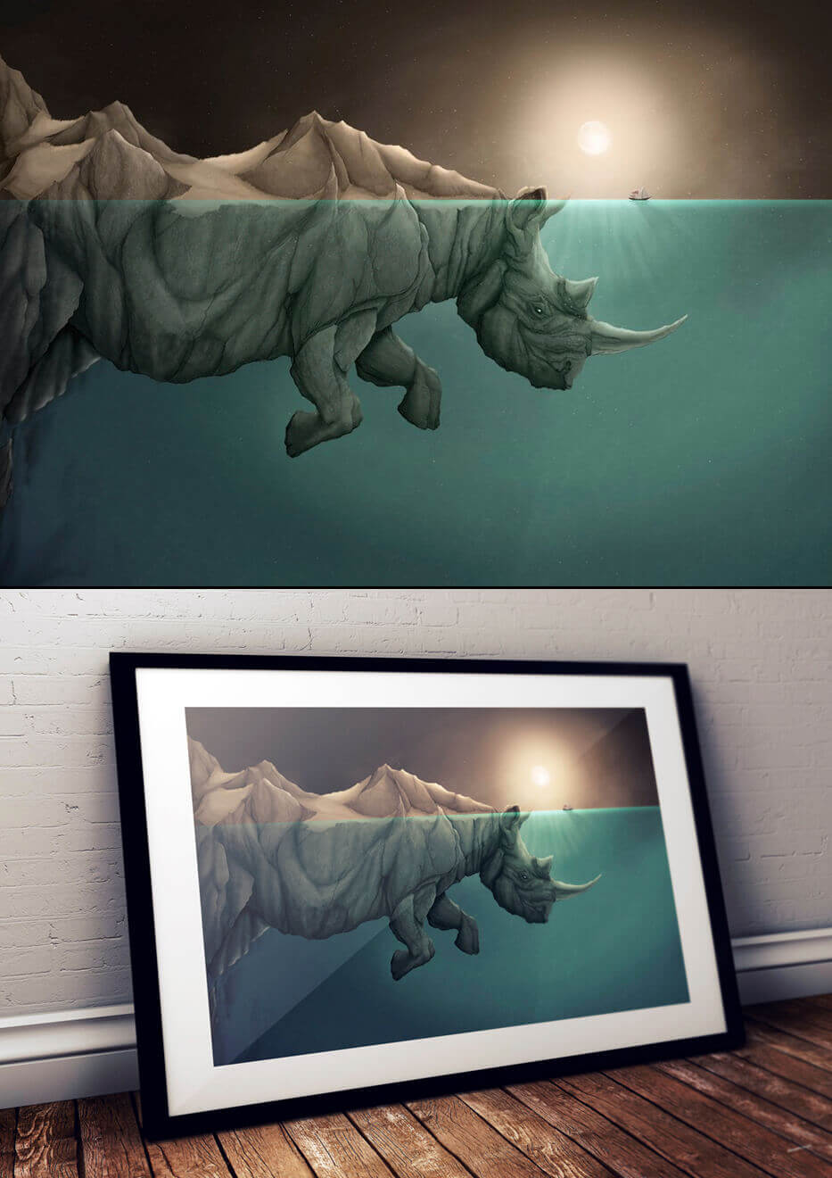 Estampe d'art « Gardien de l'Océan »