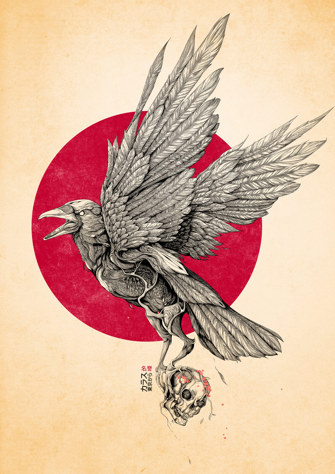 Corbeau d'Hokkaidō - Original