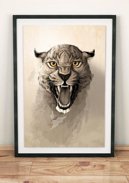 Impresión artística de leopardo