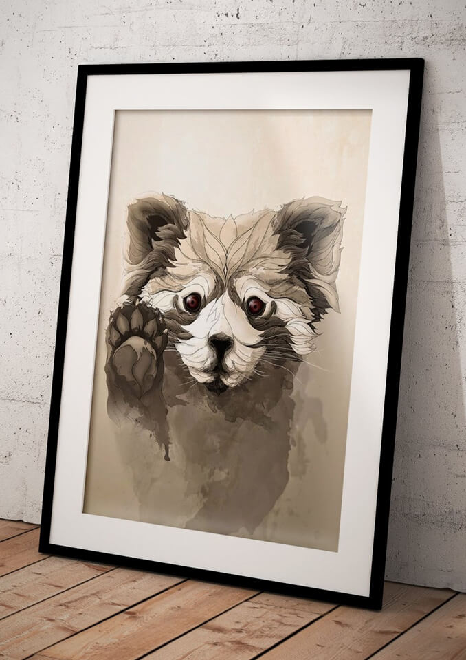 Red Panda art print