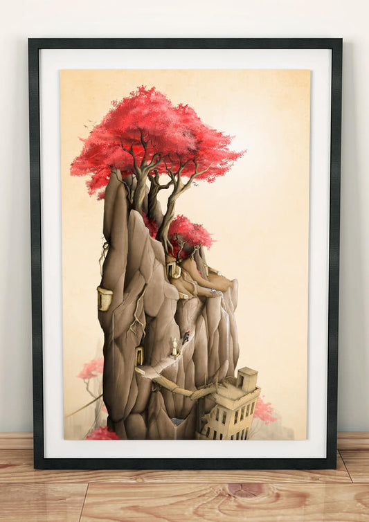 estampe d'art du sanctuaire