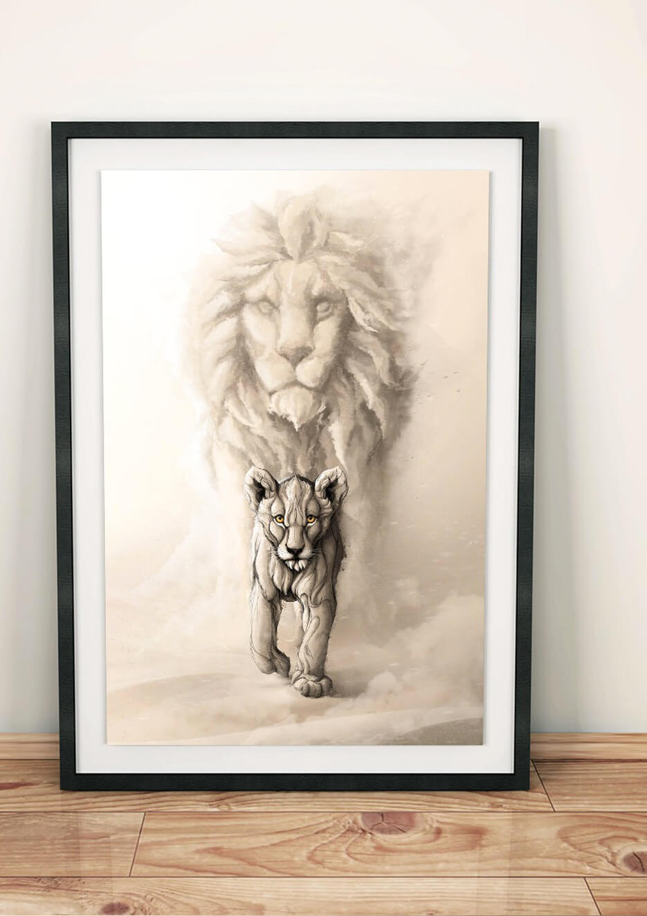 Lámina Born to be Wild: Lion
