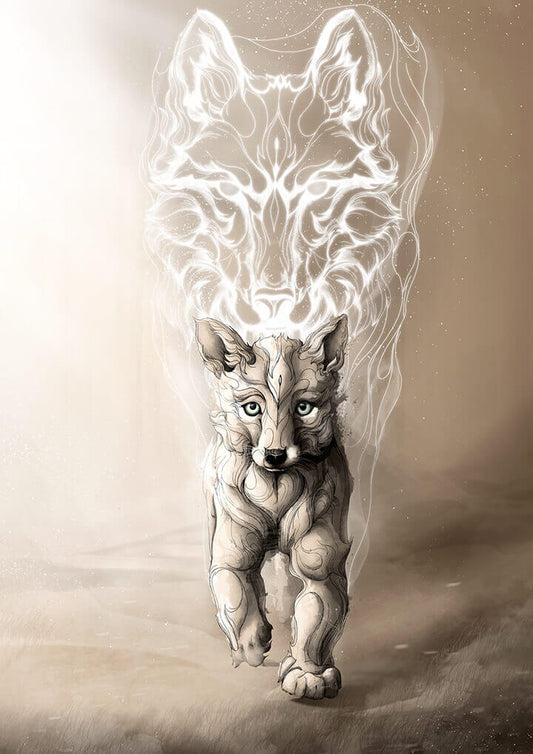 Lámina Born to be Wild: Wolf