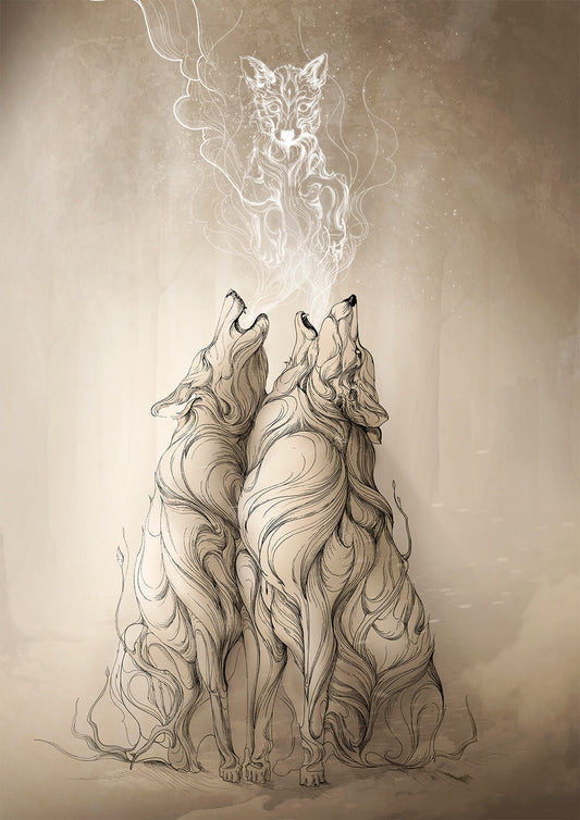 Creating Life Art Print: Wolves
