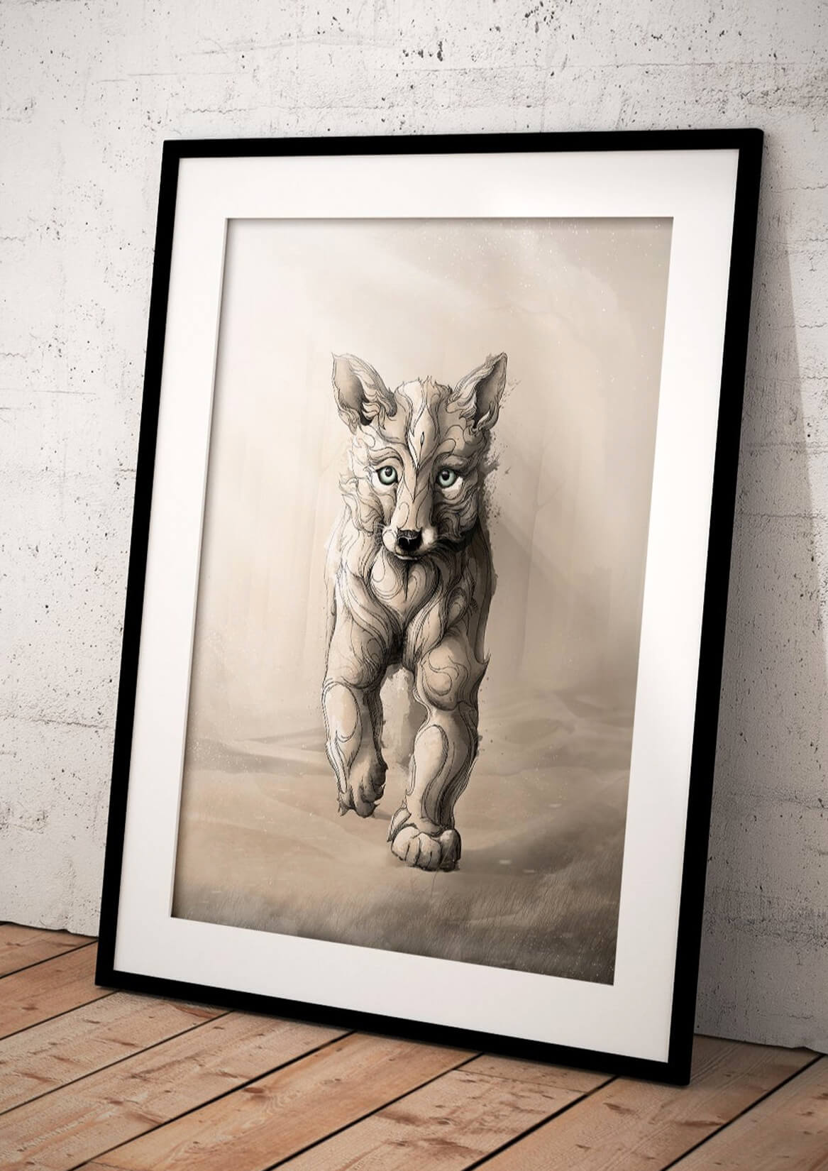 Little Wolf - limited edition (framed Art)