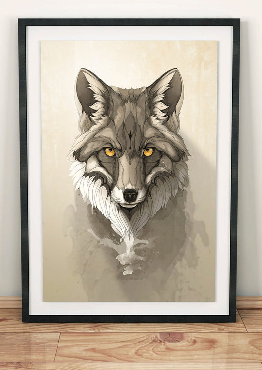 estampe d'art Renard roux 