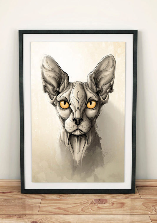 Impresión artística de esfinge 