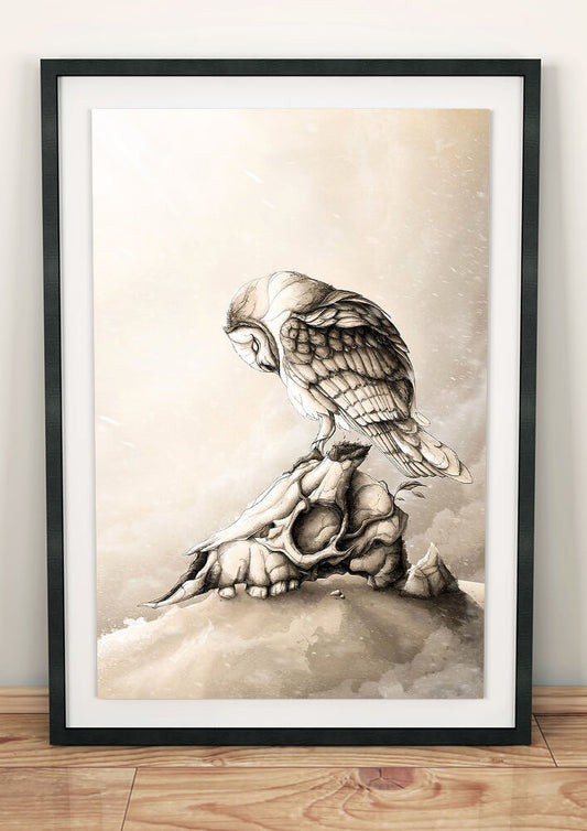 Lámina artística de La Resistencia (Búho)