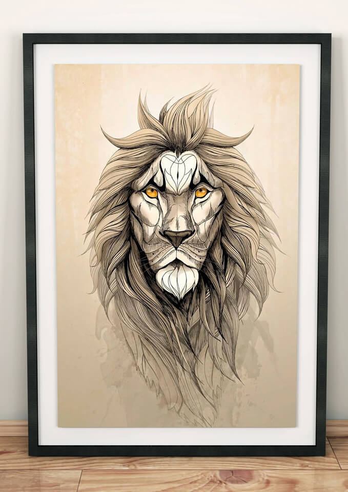 The Lion - limited edition (framed Art)