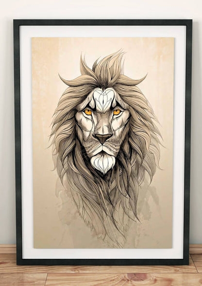 The Lion - limited edition (framed Art)