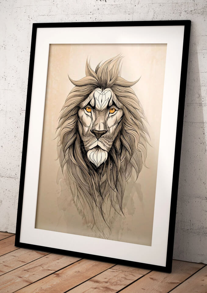 The Lion - limited edition (framed Art)